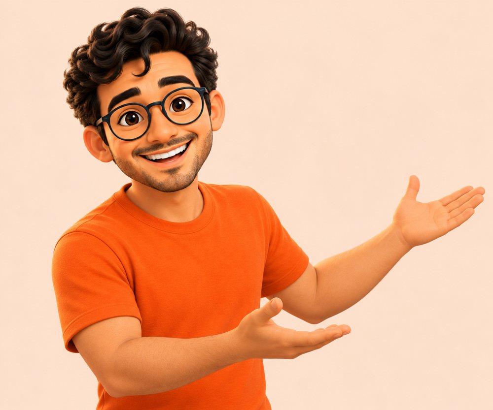Rafa presentando los planes con la mano abierta